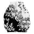 thumbnail image 4 of IMENGL Sweat à Capuche Décontracté à Imprimé Lettre, Blanc G, Taille M-3TG, 4 of 5