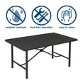thumbnail image 2 of COSCO Outdoor Furniture, Patio Dining Table, Steel, Charcoal, 2 of 11