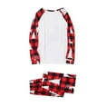 thumbnail image 3 of LSLJS Christmas Pajamas Pyjamas de Noël Assortis pour la Famille, Ensemble Assorti pour la Famille, Pyjamas de Noël pour la Famille, Ensemble Haut à Carreaux Rouges et Pantalons Longs, Ensembles de Vêtements de Nuit pour les Fêtes de Noël, 3 of 4