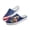 American Eagle Flag Print, variant on Golf Pattern Breathable Mesh Slip On Clogs | Lightweight Comfortable Unisex Summer Walking Shoes
