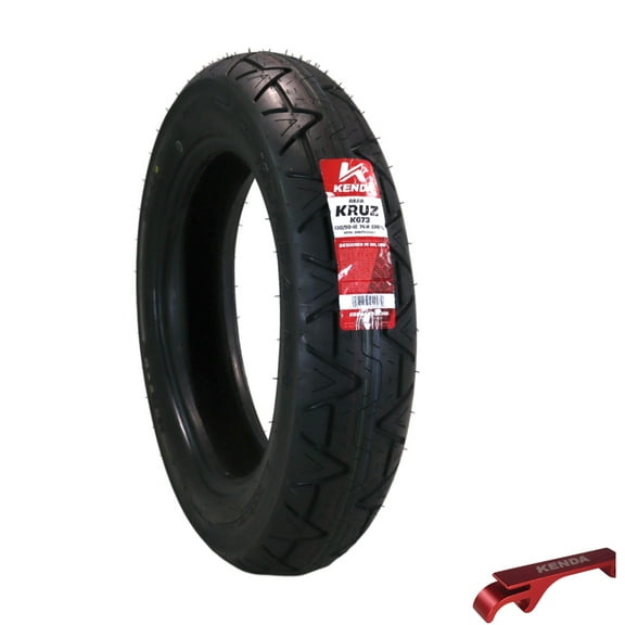 Kenda Kruz K673 130/90-16 (74H) Rear Motorcycle Tire - Bias Ply, Tubeless, DOT Approved, High-Mileage Cruiser Tire with Excellent Wet Grip and Stability, (130 90 16 74H) Includes Kenda Keychain