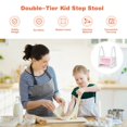 thumbnail image 5 of Kids Step Stool with Armrest for Kitchen Bathroom Potty Training Helper, 5 of 6
