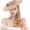 Light Brown, variant on Fascinator Hat for Women Elegant Wide Brim Tea Party Church Wedding Guest Hat Ladies Derby Race Day Headpiece with Headband & Hair Clip