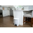 thumbnail image 2 of Mistral 19L Step on Garbage Can White, 2 of 6
