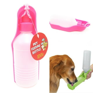 Pawow Plastic Dog Bowls for Small Dogs, with No Drip Dog Crate Water Bottle  Dispenser, Adjustable Height, 3 in 1 Standing Drinking Detachable Food