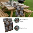 thumbnail image 5 of Blue Checkered Cabin Table Runner - 72 Inch Long, Kitchen Dining Table Runner Dresser Scarves, Farmhouse Forest Brown Buffalo Plaid Farmhouse Decor for Coffee Tables Wedding Party Banquet, 5 of 8