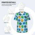 thumbnail image 4 of Daiia Cartoon Monster Mens Baseball Jersey Button Down Shirts Short Sleeve Sports Uniforms-3X-Large, 4 of 9