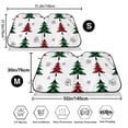 thumbnail image 3 of Balery Buffalo Plaid Christmas Trees Print Car Windshield Sun Shade,Windshield Sunshade for Car Pickup Truck SUV Accessories-Small, 3 of 7