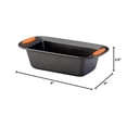 thumbnail image 3 of Rachael Ray Yum-o! Bakeware Oven Lovin' Nonstick Loaf Pan, 9-Inch by 5-Inch Steel Pan, Gray with Orange Handles, 3 of 7
