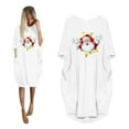 thumbnail image 2 of Odeerbi Christmas Dresses for Women 2025 Fashion Winter Plus Size Loose O-Neck Pocket Christmas Printed Dress, 2 of 5