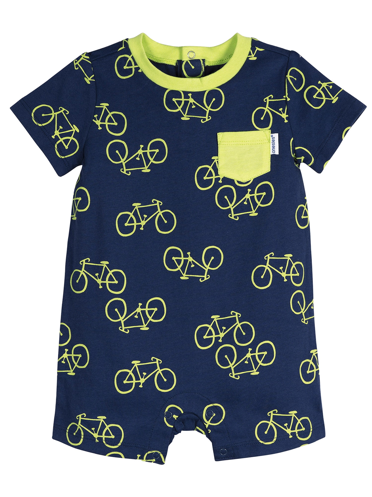 Onesies Brand Baby Boy Short Sleeve and Sleeveless Rompers, 3-Pack, Sizes 0/3 Months - 24 Months