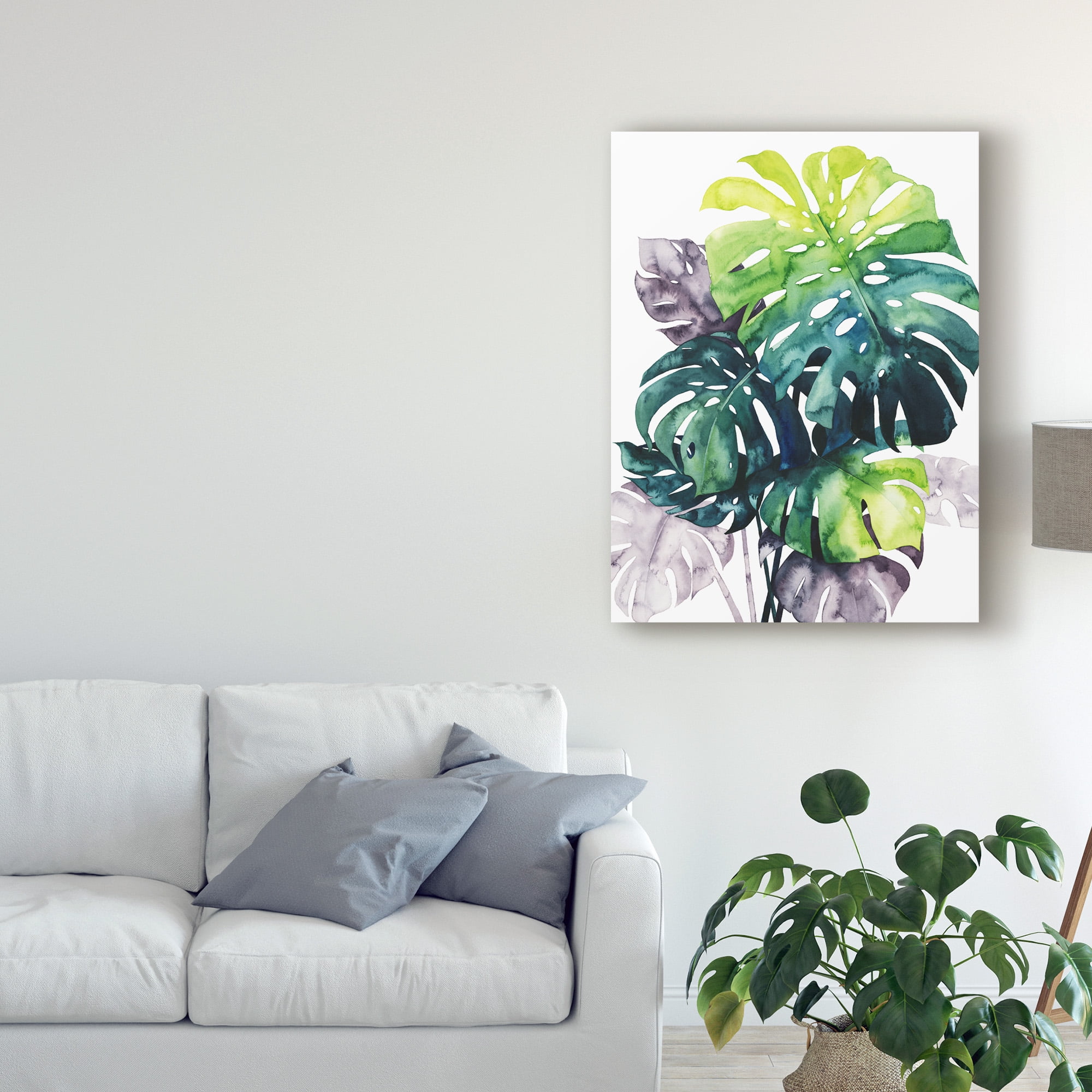 Trademark Fine Art 'Twilight Palms IV' Canvas Art by Grace Popp