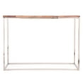 thumbnail image 2 of Handcrafted Recycled Wood Console Table With Stainless Steel Finish A Frame For And Attractive Design, 2 of 4