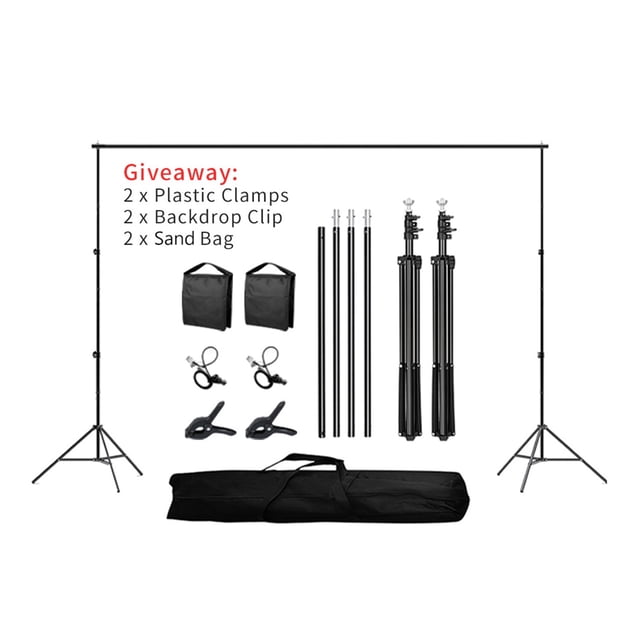 Professional Photography Stand for Photo Studio Background Backdrops Support System Frame with Carry Bag ,Long Lasting