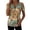 Yellow Tops, variant on Htigea 1/4 Zip Pullover Tops for Women Floral Print Short Sleeve T Shirts Casual Loose Fit Summer Tees Navy S