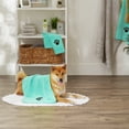 thumbnail image 3 of Bone Dry Pet Grooming Towel, Absorbent Microfiber Drying Set, 15x30", Aqua, 3 Count, 3 of 3