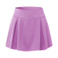 thumbnail image 2 of Gibobby Shorts Deportivo Falda estampada de entrenamiento informal diario para mujer Tenis Yoga Deporte Falda Pantalones cortos Falda(Morado, S), 2 of 4