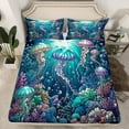 thumbnail image 2 of Erosebridal Eat Sleep Bed Sheets Set Full Size, American Football Bed Sheets Full, Soccer Sport Decor 4pcs, 2 of 7