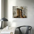 thumbnail image 4 of Orinice Cowboy Hat Boots Western Fine Art Aesthetic Poster Print Wall Painting for Classroom Kitchen Office Farmhouse Bathroom Room Decor Pictures Wall Art Canvas Print Living Room Bedroom Home, 4 of 6
