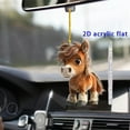 thumbnail image 2 of Christmas Car Decoration Acrylic Flat Ornament for Rearview Mirror Hanging – 1 Piece, 2 of 5