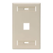 Leviton Ivory Quickport 1-Port ID Window Wallplate 42080-1IS