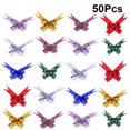 thumbnail image 2 of MasteelfCA 50Pcs 9cm Beautiful Pull Bowknots with Snowflake Pattern Christmas Decorative Pull Bowknots Gift Box Pull Bows Bowknot Ribbon(Mixed), 2 of 7