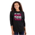 thumbnail image 3 of Breast Cancer Faith Bigger Than Fear Women's Long Sleeve T Shirt Brisco Brands S, 3 of 6