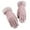 Z1216a-Pink, variant on MIASHUI Women's Suede Leather Ski Gloves, Waterproof Windproof Thermal Riding Gloves for Motorcycle, Snowboarding, Winter Sports Grey