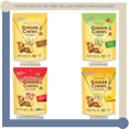 thumbnail image 2 of Prince of Peace Ginger Chews Variety Pack of 4 Bundle - 1 of each flavor (Original, Mango, Lemon, Blood Orange) 16 oz total Natural Vegan Gluten free Organic Ginger Chews for Nausea, Morning Sickness, 2 of 7