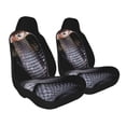 thumbnail image 2 of Pofeuu Black Cobra Snake Print Automotive Car Seat Covers Flat Cloth Full Set Seat Covers,Car Seat Covers front seats for Cars Trucks and SUVs-1, 2 of 9