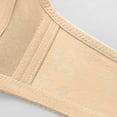 thumbnail image 3 of Cadancy V-Neck Minimizer Bra Wireless Push-Up Full Coverage Seamless T-Shirt Comfort Supportive Wirefree Bralette Design Brasieres Para Mujer Beige 38, 3 of 5