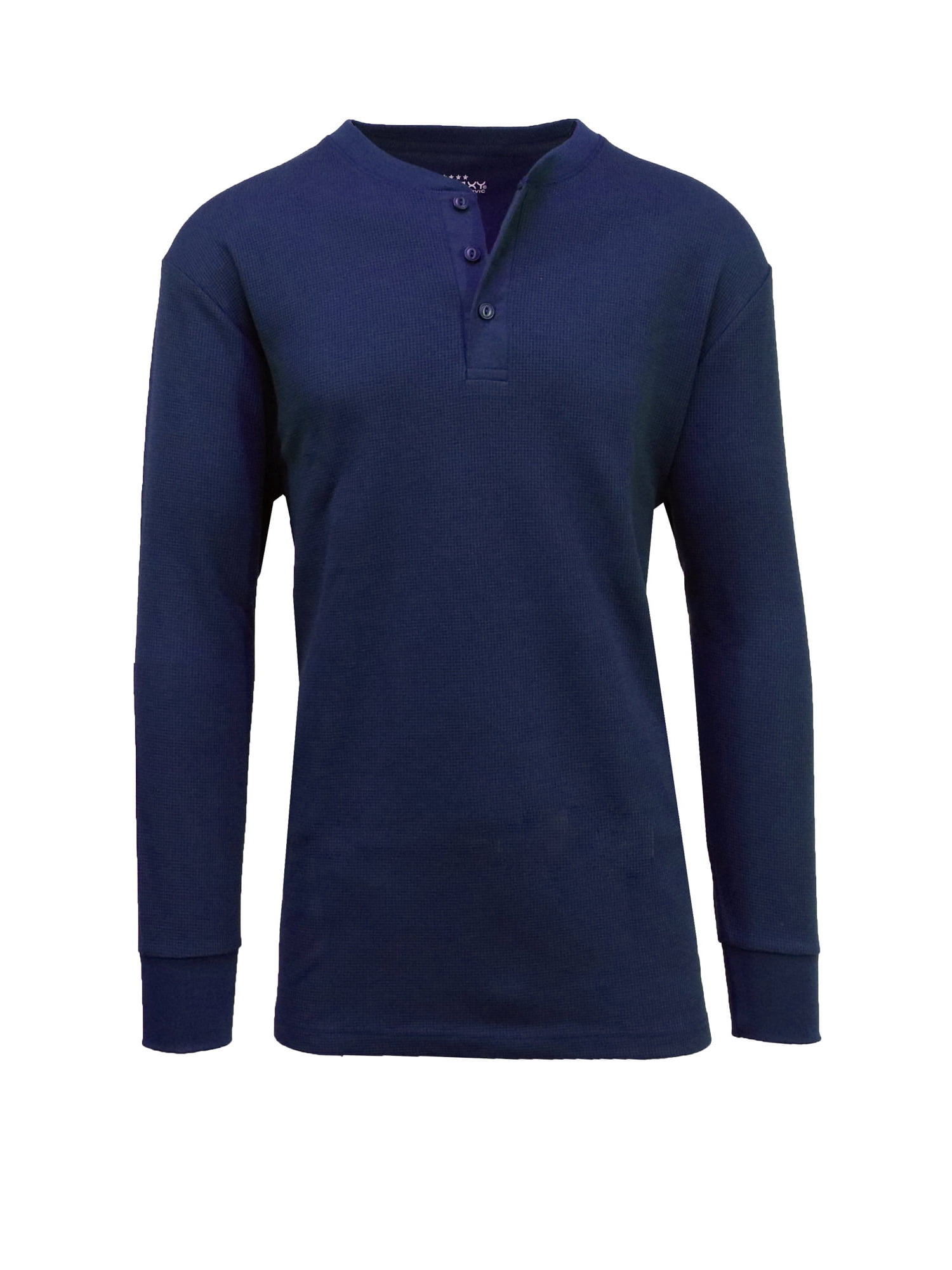 GBH Men's Long Sleeve Thermal Henley Tee Upto 3XL