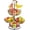 4 Tier with Hanger, variant on 4 Tier Fruit Bowl Basket with Banana Hangers, Kitchen Counter Metal Round Produce Holder, Stable Vegetable Countertop Stand Organizer, Corner Multi Tiered Storage Rack, Sturdy Base, Black