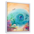 thumbnail image 3 of Designart 'Coral Reef Fishes With Turquoise Ocean Spiral' Nautical & Coastal Framed Canvas Wall Art Print, 3 of 5