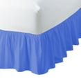 thumbnail image 3 of 100% Egyptian Cotton 1 PCs Ruffled BedSkirt 21 inches (Medium Blue,Twin Xl), 3 of 5