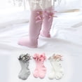 thumbnail image 2 of ITFABS Baby Mid Tube Socks Knee High Stylish Ruffled Soft and Breathable Stockings, 2 of 3
