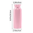 thumbnail image 3 of Honeeladyy Pink Plastic Flower Vase, Modern Decorative Vase, Small Lightweight Leak-proof Grass Vases for Kitchen, Bedroom, Office, Living Room, Bathroom, Shelf Centerpiece Table Decorations (8 in), 3 of 6