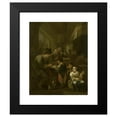 thumbnail image 2 of Bernardus van Schijndel 12x14 Black Modern Framed Museum Art Print Titled - The Schoolmaster (1670 - 1709), 2 of 5