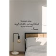 thumbnail image 3 of Beauty is Being Comfortable Vinyl Wall Decal Inspirational Quote Sticker for Home, Bedroom or Office Motivational Removable Wall Art Easy to Apply & Durable Vinyl Decor Uplifting & Stylish Wall Art, 3 of 3
