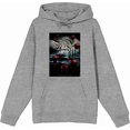 thumbnail image 4 of It Chapter 2 Pennywise Beckons Fan Poster Adult Heather Gray Long Sleeve Hoodie-Large, 4 of 6