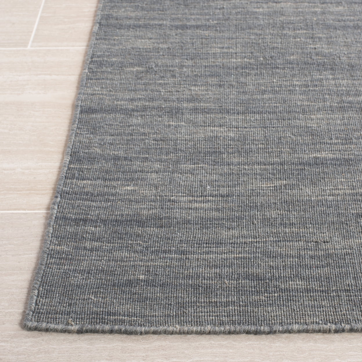 SAFAVIEH Kilim Patrick Solid Area Rug, Grey/Silver, 4' x 6'