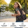 thumbnail image 6 of DISNIMO Sloth Book Printed 17 Inch School Backpack for Kids Lightweight Bookbag with Front Zipper Pocket Kindergarten Elementary Middle Backpack, Back to School Supplies, 6 of 7