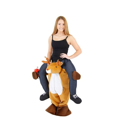 Adult Piggyback Reindeer Ride On Costume
