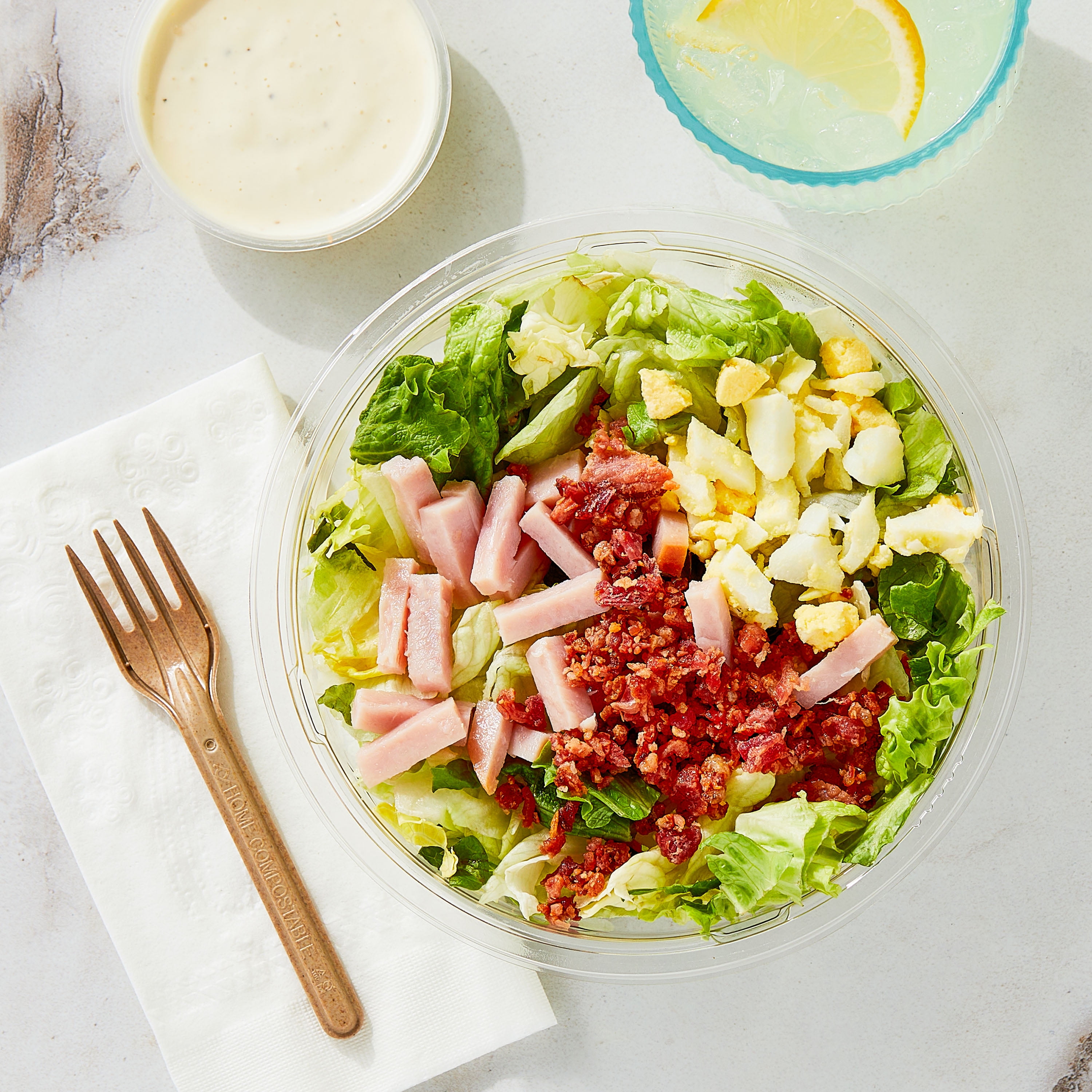 Marketside Cobb Salad with Turkey and Bacon, 7.25 oz Bowl (Fresh)