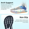 thumbnail image 4 of Wide Toe Box Shoes for Women Arch Support Walking Shoes Plantar Fasciitis Orthotic Tennis Sneakers White US 7, 4 of 6