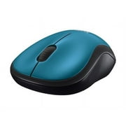 Logitech M185 Wireless Mouse, 2.4GHz with USB Mini Receiver, Ambidextrous, Blue