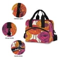 thumbnail image 3 of FORMRS Reusable Lunch Bag for Work School Leakproof Insulated Cooler with Adjustable Shoulder Strap, Purple Hand Drawn Floral, 3 of 6