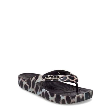 

Crocs Women s Classic Animal Remix Platform Flip-flop Thong Sandal