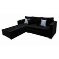 thumbnail image 3 of Sala Esquinera Aston 260x200 cm Terciopelo negro EL BAZAR STORE Aston Moderno Esquinera, 3 of 4