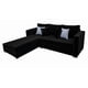 thumbnail image 3 of Sala Esquinera Aston 260x200 cm Terciopelo negro EL BAZAR STORE Aston Moderno Esquinera, 3 of 4